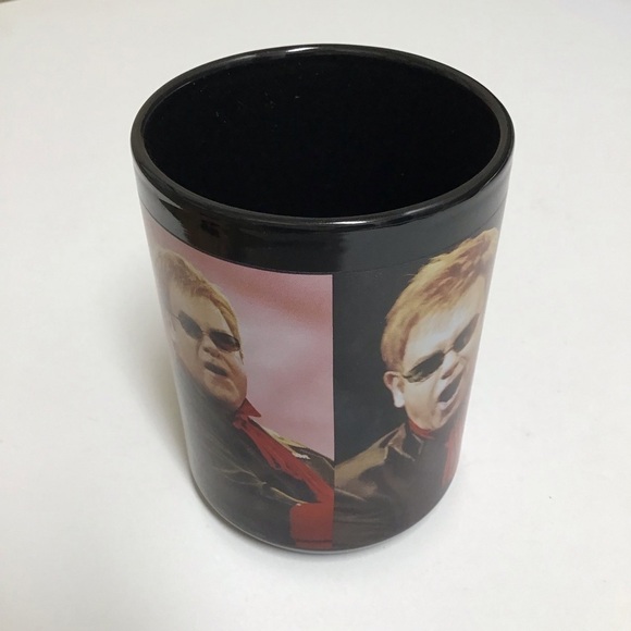 Elton John The Red Piano Coffee Mug Black Ceramic Tea Cup Wrap Graphic Las Vegas - Picture 5 of 13